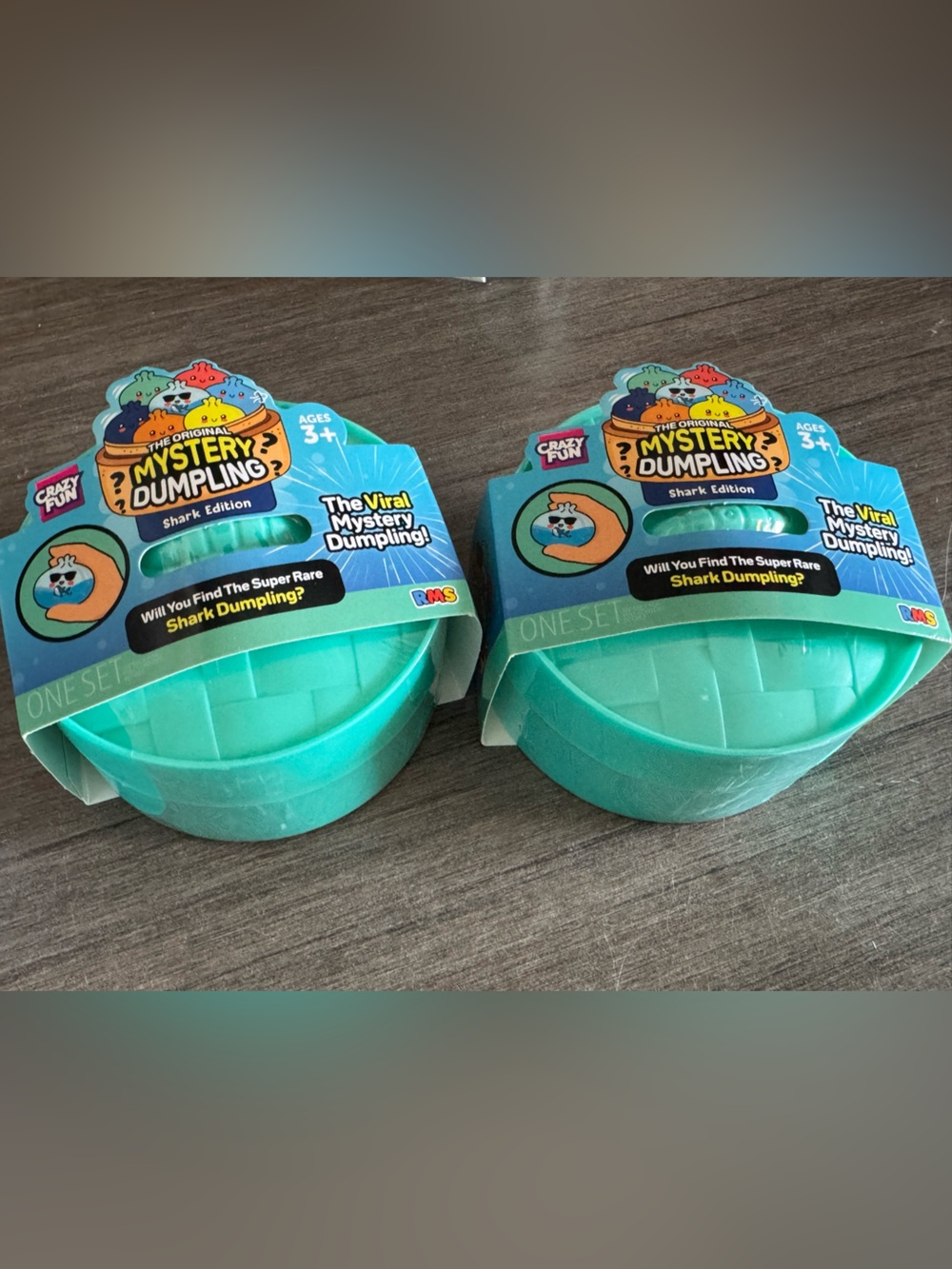 Mystery Dumpling Shark Edition Teal Collectible squishy Set of 2)